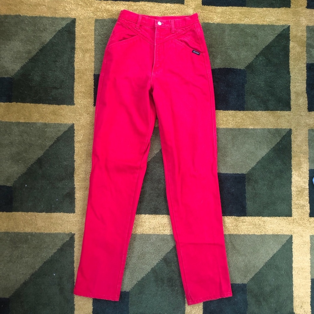 Vintage red rockies jeans